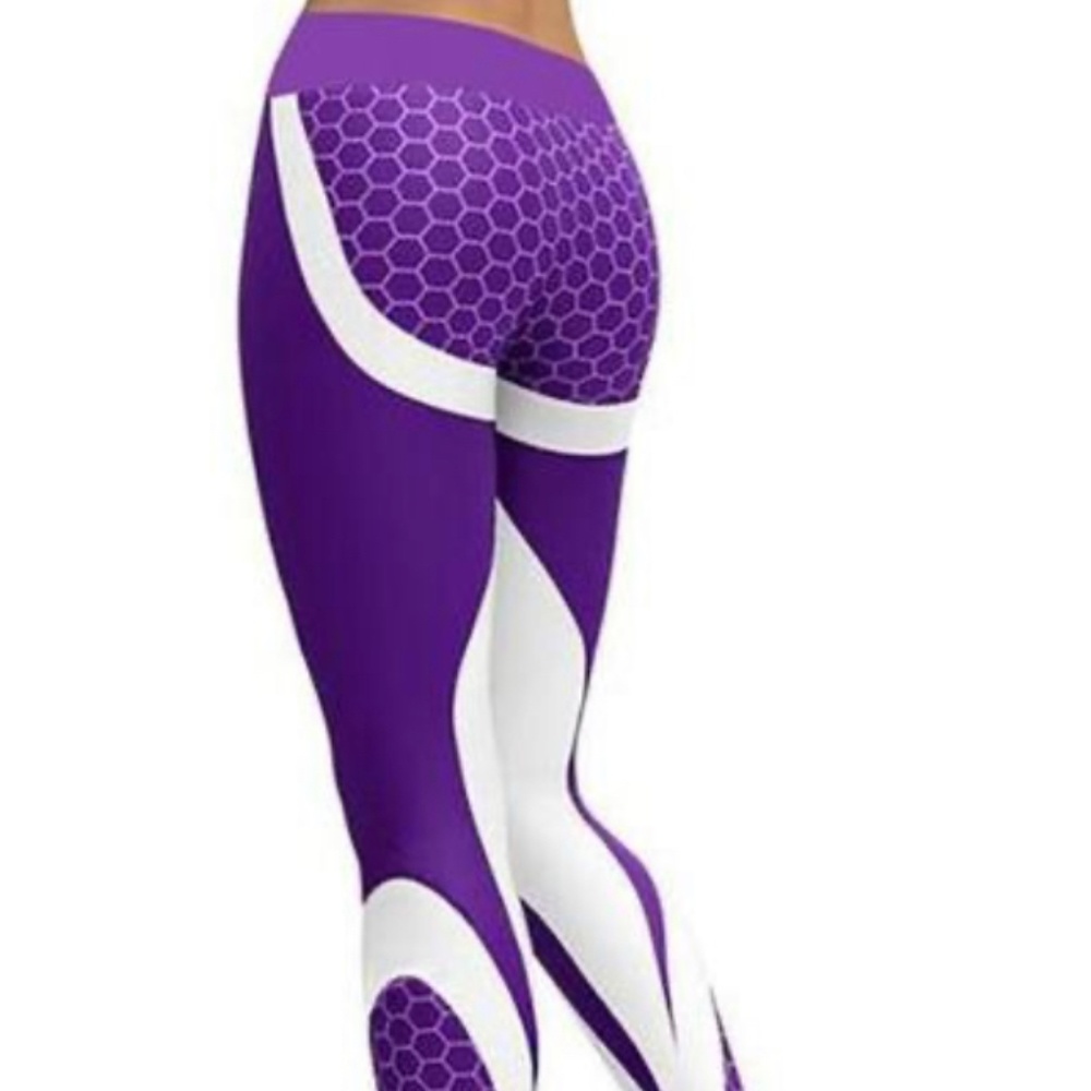 Honeycomb leggings (purple)